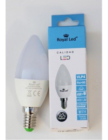 LAMPARA  LED  VELA  E-14  F  400lm  4  W  111258