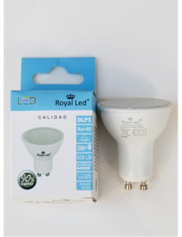 LAMPARA  LED  DICROICA  GU10  140Âº  500lm  LF  6400K  5  W  110848