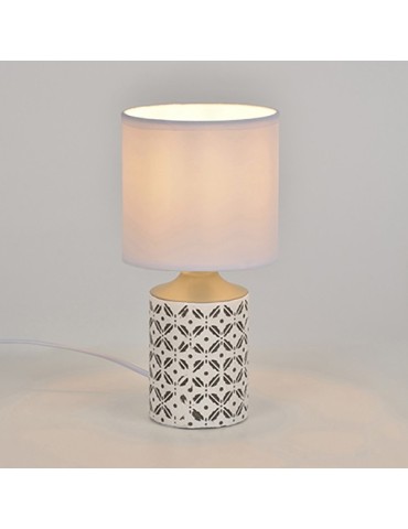 LAMPARA  MESA  CERAMICA/ALGODON  -  604248