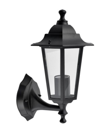 APLIQUE  EXTERIOR  ASCEN  NEGR  ESTRECHO  60W  E27  PG0805
