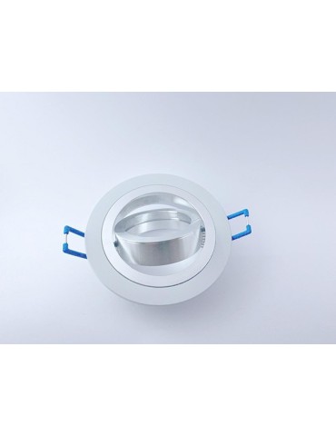 FOCO  ORIENTAB  REDOND  GU10  BCO-CROMADO  -  32643