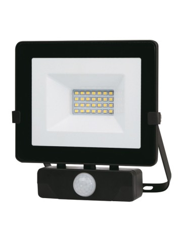 FOCO  LED  NEGRO  IP65  C/SENSOR  20  W  PT1681