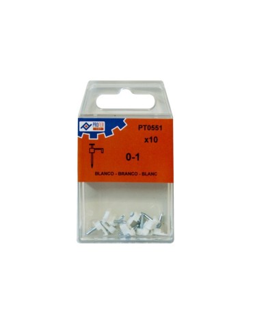 GRAPA  PLASTICO  BLANCO  0-1  C/10  -  48580-PT0551