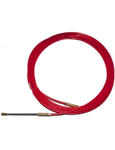 PASACABLES  ACERO-NYLON  4  MM  25  M  760025  ROJO