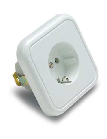 BASE  ENCHUFE  EMPOTRAR  PORCELANA  TT  16A  -  2300