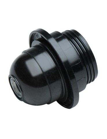 PORTALAMPARAS  ROSCADO  E27  NEG  -  166