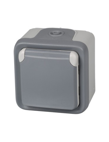 BASE  ENCHUFE  C/TT  IP55  GRIS  -  191504