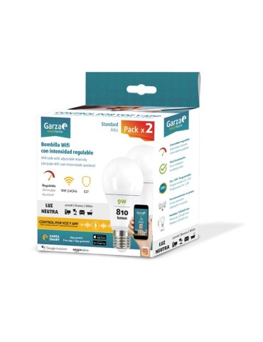 BOMBILLA  WIFI  E27  LN  REGULABLE  PACK  2  9  W  401284