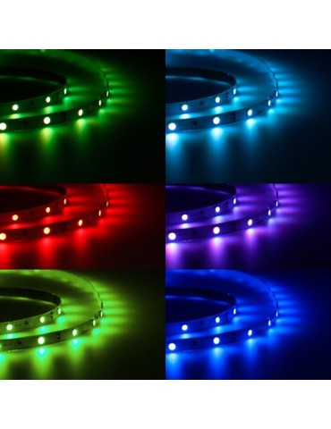 TIRA  LED  COLOR  RGB  CONTROL  REMOTO  1800lm  12W  5  M  BXLEDST5M