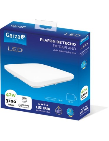 PLAFON  TECHO  CUADRADO  BLANCO  3200Lm  LF  42  W  401352