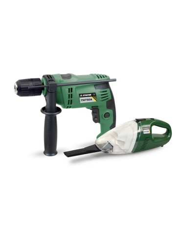 TALADRO  PERC  RE  13MM+ASPIRADOR  750  W  TH750  AK