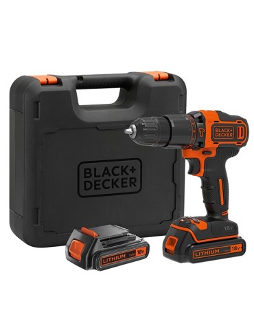 TALADRO  PERCUTOR  2V  2B  10MM  +M  18  V  BDCHD18KB