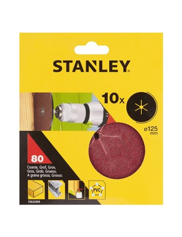 DISCO  LIJA  MADERA  PQ  10  GR60  125  MM  STA32001XJ