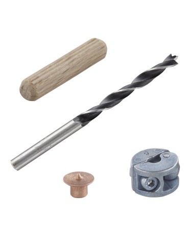 ESPIGA  MADERA  JG  25+BROCA+TOPE  6  MM  2916