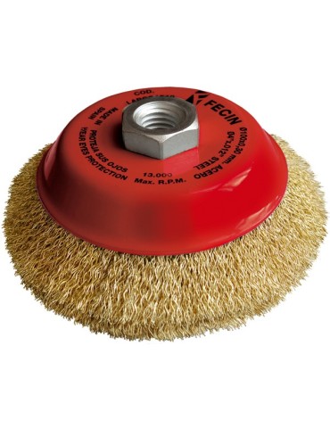 CEPILLO  CONICO  LATONADO  M14  100  MM  CO1510CGM14D