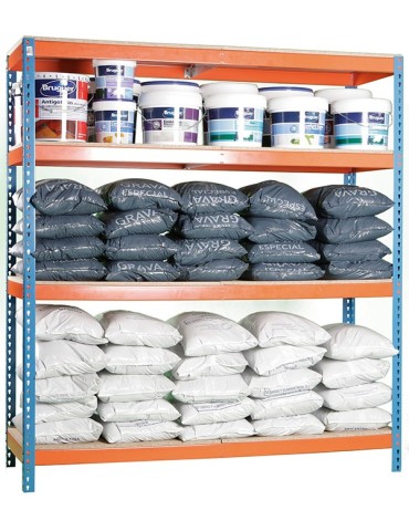 ESTANTERIA  S/T  4B  AZUL/NARANJA  20X15X6  1506-4