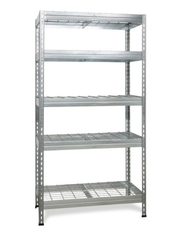 ESTANTERIA  S/T  5B  GALVANIZADA  180X90X45  WIRE  90/45