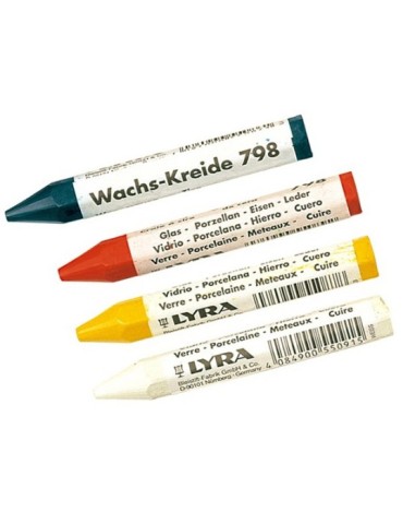 TIZA  CERA  HEXAGONAL  BLANCA  95X12  MM  45-888D