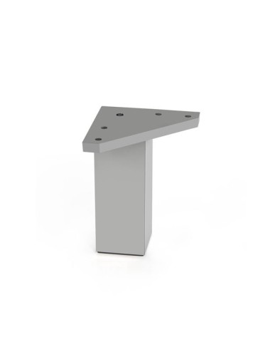 PATA  MESA  ALUMINIO  MATE  ABS  40X80  MM  50012AL