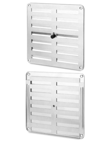 REJILLA  C/PERSIANA  ALUMINIO  BL  17X17  CM  1261-1G