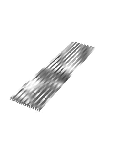 REJILLA  VENTILACION  INOX  KIT  100  CM