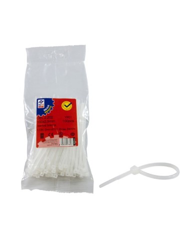 BRIDA  NYLON  BLANCA  B/100  4,5X360  MM  PT0055