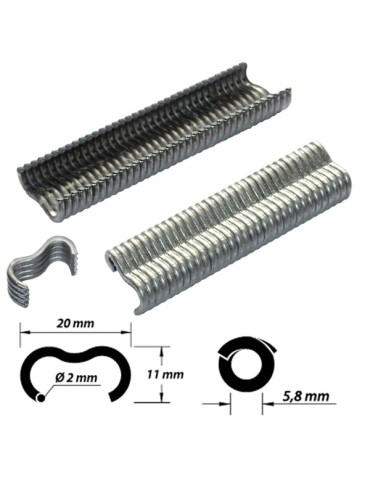 GRAPA  OMEGA-20  200  UDS  20  MM  0111120