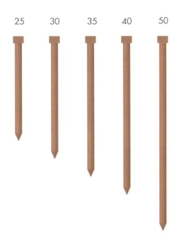 CLAVO  1,8X40MM  ACERO  C1500  40  MM  203137  T40AC