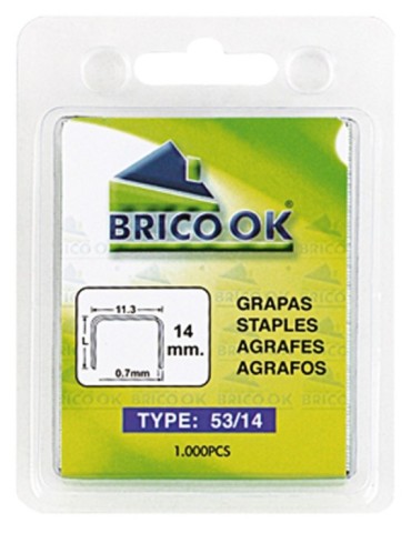 GRAPAS  STANDAR  53  BLISTER  1000  6  MM  0333009