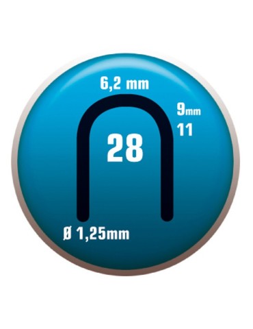 GRAPA  PARA  CABLE  28/11  C/2000  11  MM  7104