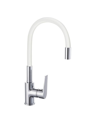 MONOMANDO  FREGADERO  GOMA  BLANCA  -  48009