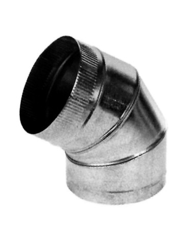 CODO  ESTUFA  GALVANIZADO  70Âº  130  MM  CG13070