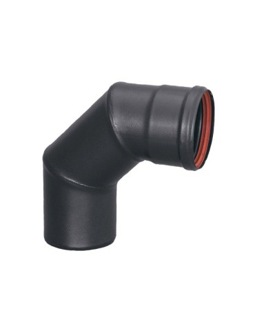 CODO  ESTUFA  PELLET  88Âº  100  MM  090009