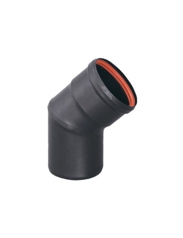 CODO  ESTUFA  PELLET  45Âº  80  MM  096013