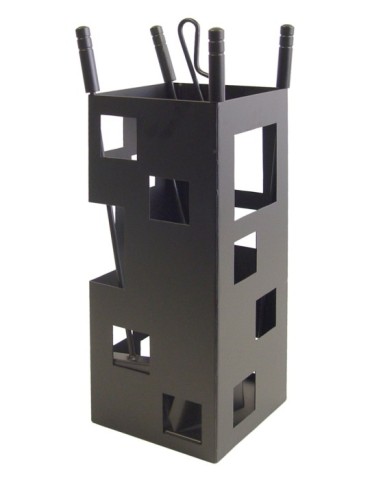 JUEGO  CHIMENEA  4  PZAS  CUADRADO  -  10004