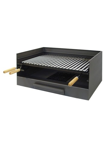 CAJON  CON  PARRILLA  INOX  61X40X33CM  71515