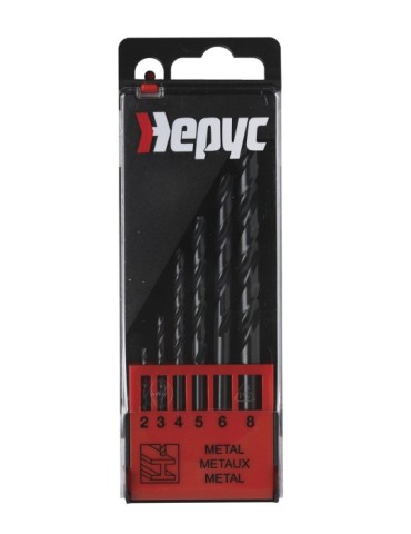 BROCA  HSS  DIN  338N  JGO  6  PZS  2-8X1,0  MM  8126/2