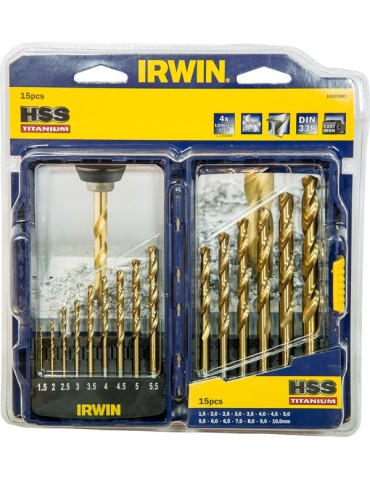 BROCA  HSS  TITANIO  JGO  15  PZS  1,5-10  MM  IW3038501