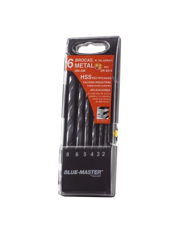 BROCA  HSS  DIN338  ESTUCHE  6PZS  2-8  MM  DR9314