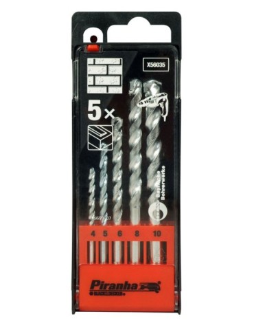 BROCA  PIEDRA  JGO  5  PZS  4-10  MM  STA56035QZ