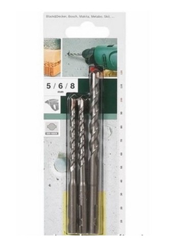 BROCA  HORMIGON  UNEO  SET  3  PZS  5-6-8  MM  2609256908