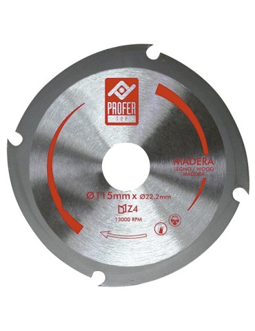 DISCO  CORTE  MADERA  Z-4  115X2  MM  PT1548...