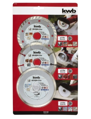 DISCO  DIAMANTE  SURTIDO  JGO  3  115  MM  49797080