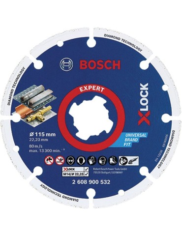 DISCO  DIAMANTE  X-LOCK  EXPERT  115  MM  2608900532