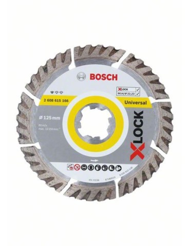 DISCO  DIAMANTE  UNIVERSAL  XLOCK  125MM  2608615166