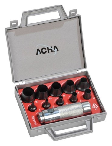 SACABOCADOS  JGO  10  BOCAS+MANG  3-20  MM  44950