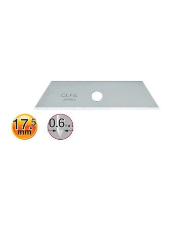 RECAMBIO  HOJA  TRAPEZOIDAL  5  H  18  MM  SKB-2/5B