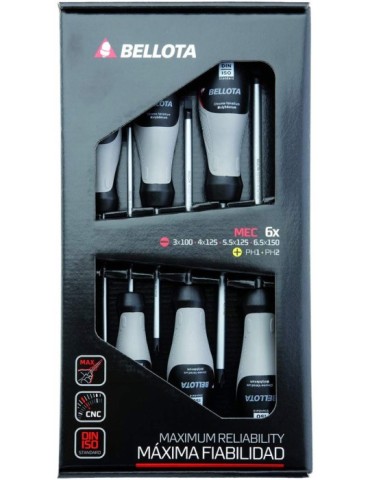 DESTORNILLADOR  PLANO  6P  JGO  -  66292-MEC