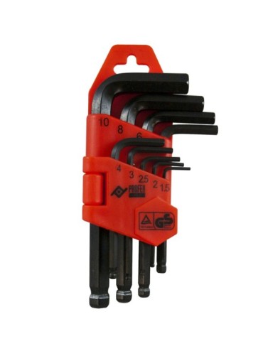 LLAVE  ALLEN  CORTA  P/BOLA  9P  1,5-10  MM  PT0814