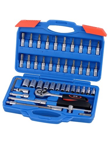 LLAVE  VASO  JGO  46  PZ+CARRACA  1/4  PT0085